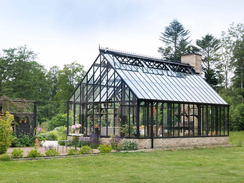 Classic English-style greenhouse